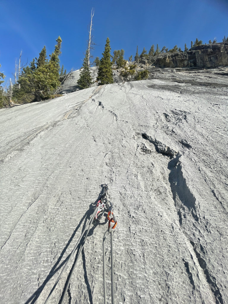 First Belay, looking at Pitch 2